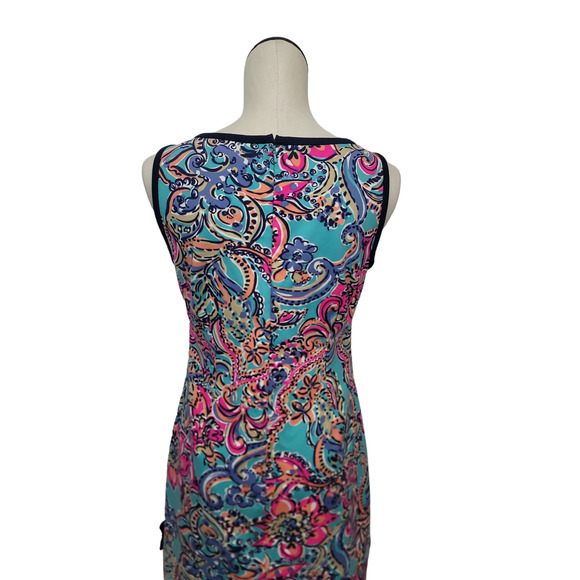 Lilly Pulitzer Sleeveless Francesca Mini Dress in Blue Pink Combo Womens‎ Medium - Picture 8 of 13